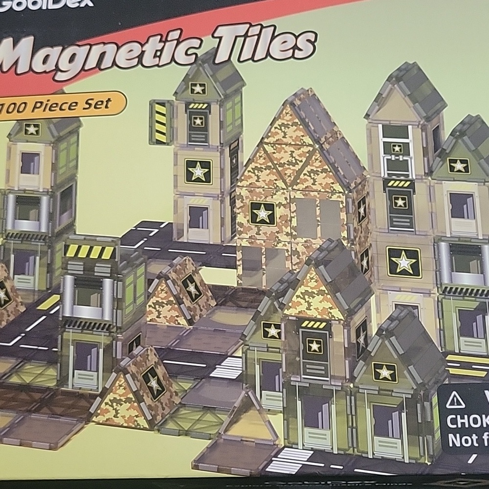 GobiDex Army Magnetic Tiles 100 Piece Set - Picture 6 of 7